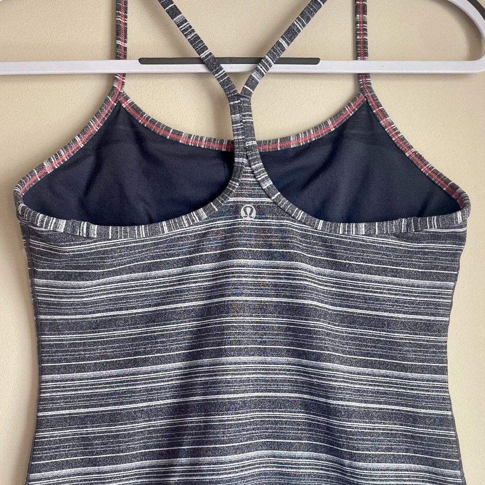 Lululemon Power Y Tank Top, Built in Sports Bra, Thin Racerback Strap